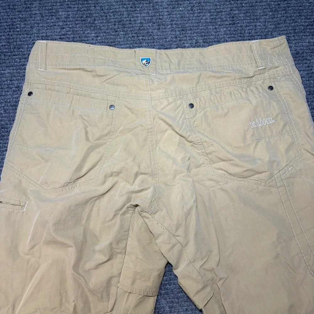 Kuhl Rydr Pants Mens 35x32(30)Tan Khaki Cotton Nylon Hiking Outdoor Work Trouser